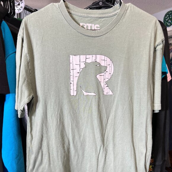 RTIC Aspen Logo Grey Short-Sleeve Tee Tshirt SZ Large - Picture 1 of 3